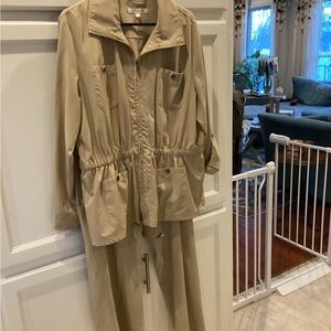 TravelSmith Utility Jacket and pants in Beige